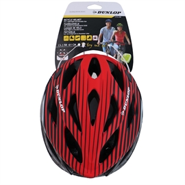 Dunlop Cykelhjelm Str L i Rød med visir