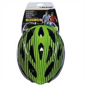 Dunlop Cykelhjelm Str L i Grøn med visir