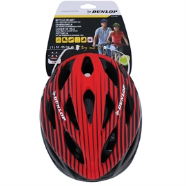 Dunlop Cykelhjelm Str S i Rød med visir