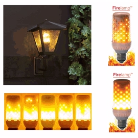 Firelamp 96 LED Hvid E27 465 Lumen Mat glas