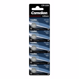 CR1220 Camelion 3V Lithium batterier 5 pak