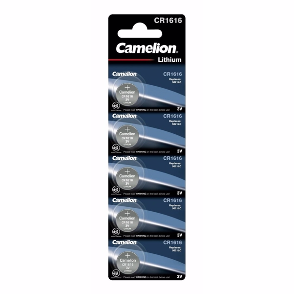 CR1616 Camelion 3V Lithium batterier 5 pak