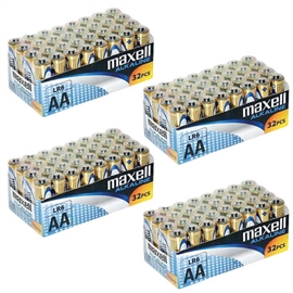 Maxell LR06/AA Alkaline batterier 128 stk