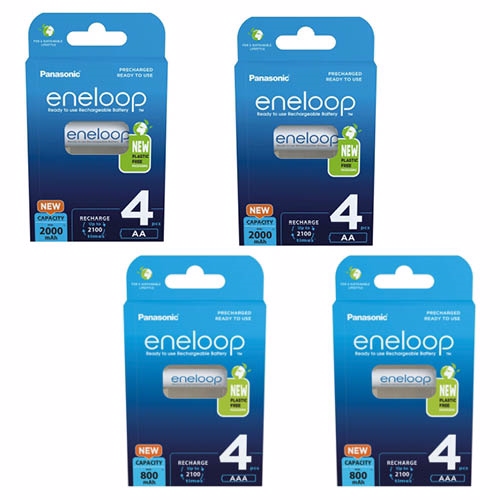 Panasonic Eneloop batterier 8 AA + 8 AAA