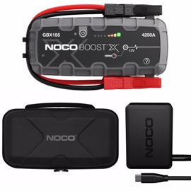 Noco Genius GBX155 Boost X Jumpstart + GBC104 & U65 Lader