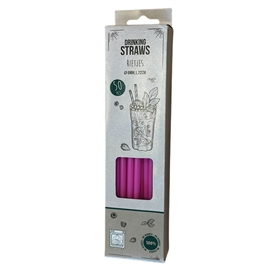 Sugerør Genanvendelige lyserød