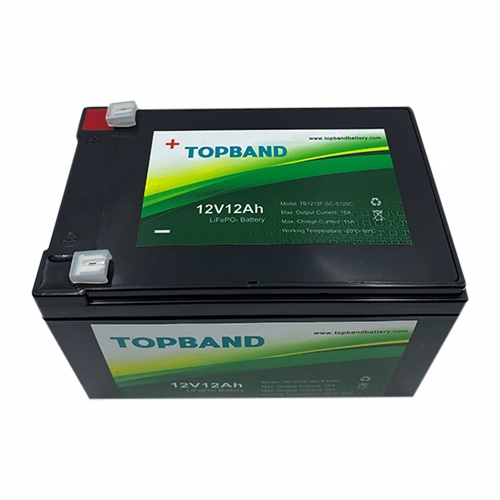 Topband Lithium batteri 12volt 12Ah (parallel forbindelse)