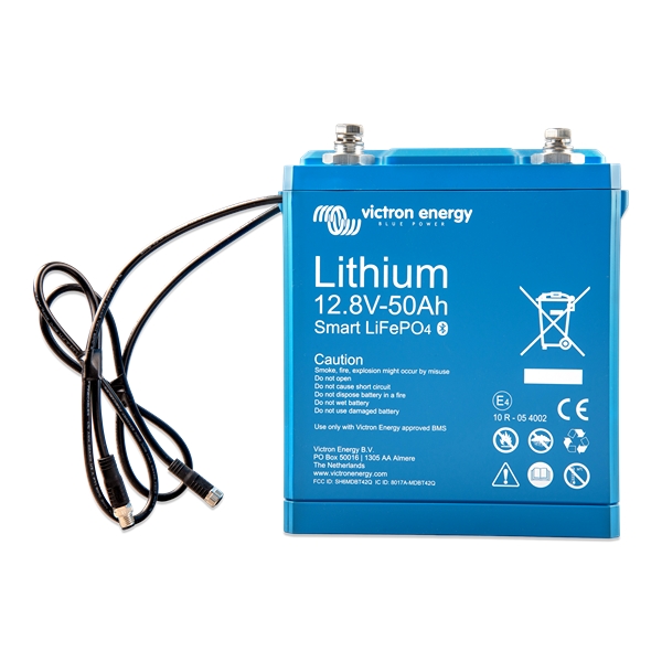 Victron Lithium Smart 12V batteri 50Ah med Bluetooth