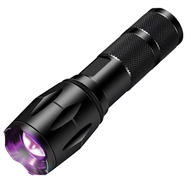 UV-Ravlygte i Metal med Zoomfunktion x1-2000, Sort