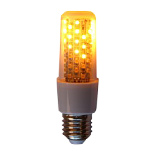 FIRE LAMP 64 LED Hvid E27 300 Lumen Klar glas