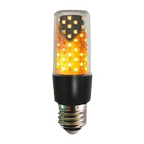 Firelamp 64 LED Sort E27 300 Lumen Klar glas