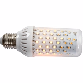 Firelamp 96 LED Hvid E27 465 Lumen Klar glas