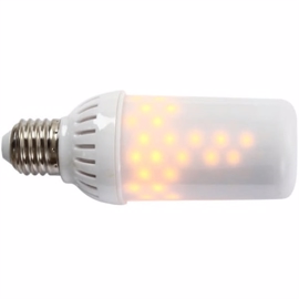 Firelamp 64 LED Hvid E27 300 Lumen Mat glas