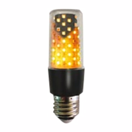 Firelamp 96 LED Sort E27 465 Lumen Klar glas