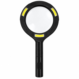 Luplampe 250 Lumen – Håndlupe med Lys, Sort