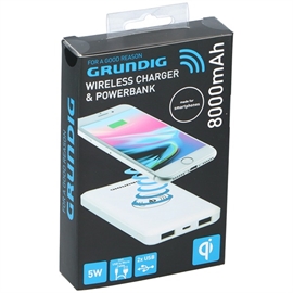 Grundig Qi powerbank 8000mAh