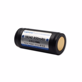 Keeppower 16340 RCR123 3,7 volt Li-Ion batteri 850 mAh med sikkerhedskredsløb