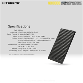 NITECORE NB10000 Gen 2 Powerbank 10000mAh