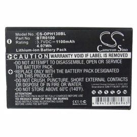 OPTICON H13 scannerbatteri 3,7V 1100mAh