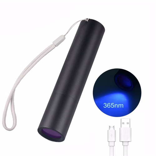 UV Lygte 365nm 3W med powerbank