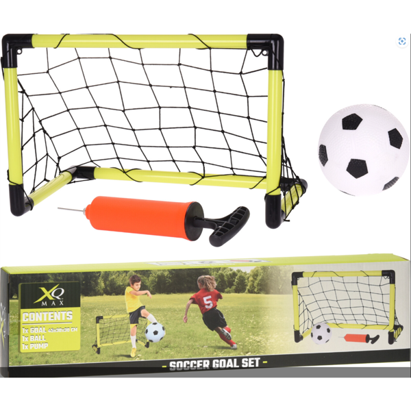 Fodboldmål til børn (45 x 30 x 30 cm) med bold og pumpe