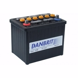 Startbatteri til veteran 12v 70Ah 550EN Bakelite 