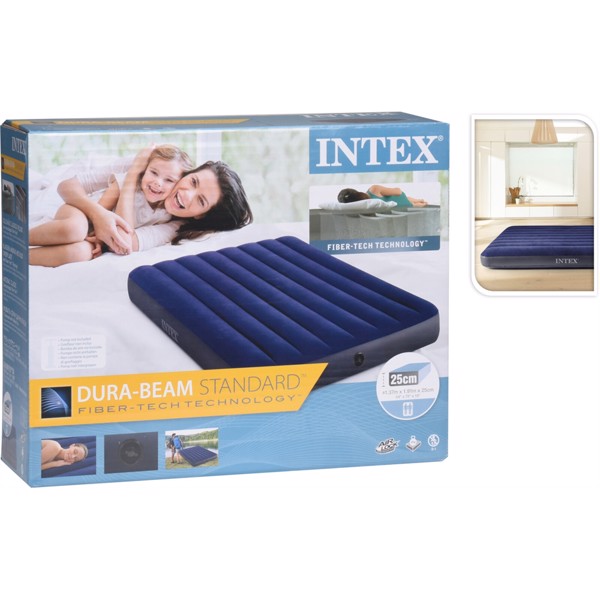 Intex luftmadras dobbelt (137x191x25cm)