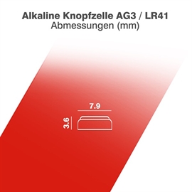 Camelion LR41 / AG3 / SR41 1,5V Alkaline Plus batterier (2 stk)