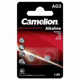 Camelion LR41 / AG3 / SR41 1,5V Alkaline Plus batterier (2 stk)