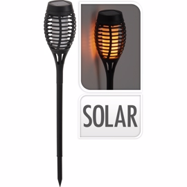 LED Solar havefakkel med realistisk flamme (48 cm)