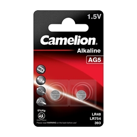 Camelion LR48 / AG5 / LR754 1,5V Alkaline Plus batterier (2 stk)