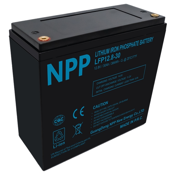 NPP Power Lithiumbatteri 12V/30Ah (Bluetooth)