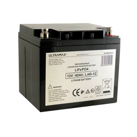 Ultramax Lithium batteri 12V/42Ah (parallel + serie forbindelse)