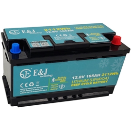E&J Lithium batteri 12 volt 165Ah (Bluetooth + HEAT)