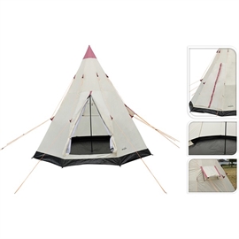 Redcliffs Tipi Telt, Hvid, 2 - 3 personer