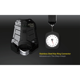 Nitecore Tube V2.0 genopladelig nøgleringslygte 55 lumen - sort