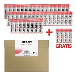Arcas LR6 / AA alkaline batterier (36 stk)