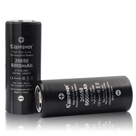 Keeppower IMR26650 UH2660 3,6 volt Li-Ion batteri 6000mAh