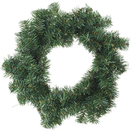 Klassisk Julekrans i Kunstig Gran - 40 cm