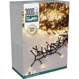 LED Treecluster Lyskæde 3000 LED, Varm Hvid 39 m 