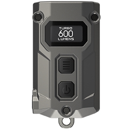 Nitecore TINI3 Genopladelig Nøgleringslygte 600 Lumen, Grå