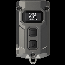 Nitecore TINI3 Genopladelig Nøgleringslygte 600 Lumen, Grå