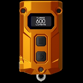Nitecore TINI3 Genopladelig Nøgleringslygte 600 Lumen, Orange