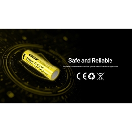 Nitecore NL2155HPR - 21700 5500mAh Li Ion Batteri - USB-C Opladelig