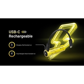 Nitecore NL2155HPR - 21700 5500mAh Li Ion Batteri - USB-C Opladelig