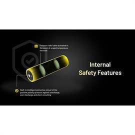 Nitecore NL2155HPR - 21700 5500mAh Li Ion Batteri - USB-C Opladelig