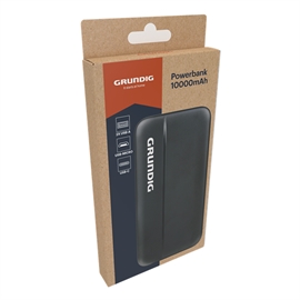 Grundig Powerbank 10000 mAh med 3 Porte