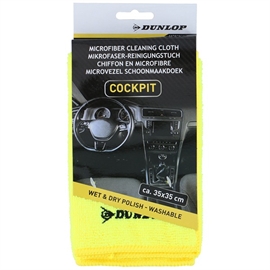 Dunlop Mikrofiberklud til Instrumentbræt 35x35 cm Bilrengøring, Gul