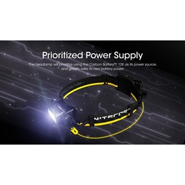 Nitecore Carbon Battery™ 12K Kit - Forlænget Driftstid til Pandelampen.
