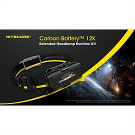 Nitecore Carbon Battery™ 12K Kit - Forlænget Driftstid til Pandelampen.